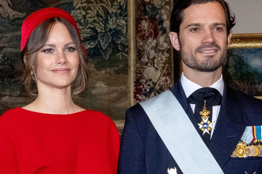 Prinzessin Sofia und Prinz Carl Philip: Das Paar zeigte sich bei einem Empfang.