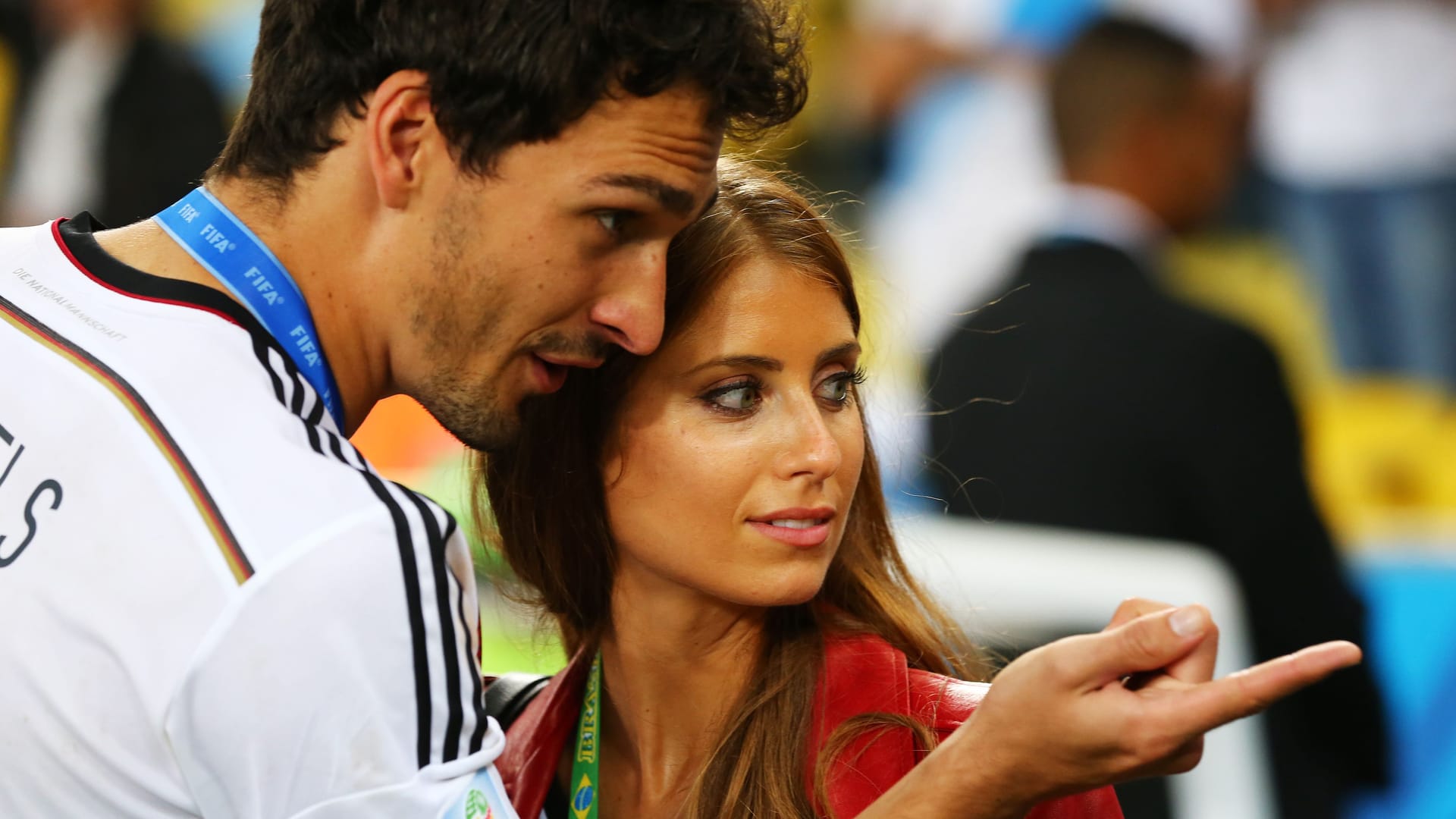 Mats und Cathy Hummels bei der WM in Brasilien 2014: Der Weltmeister und seine Frau haben sich jetzt getrennt.