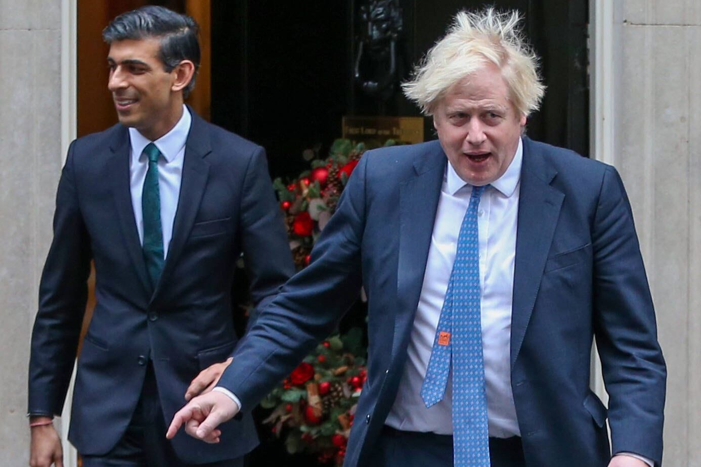 Ein Bild aus besseren Zeiten, als Johnson noch Premier war und Sunak sein Finanzminister.