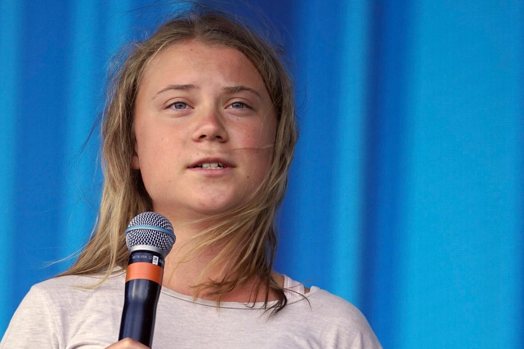 Greta Thunberg bei einer Rede: Sie konterte auf Twitter einem bekannten Internet-Troll.