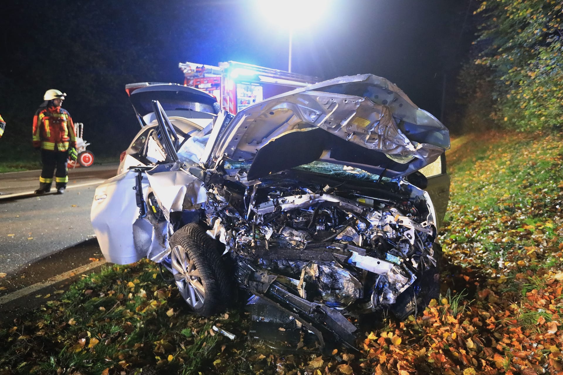 Wrack eines Unfallfahrzeugs