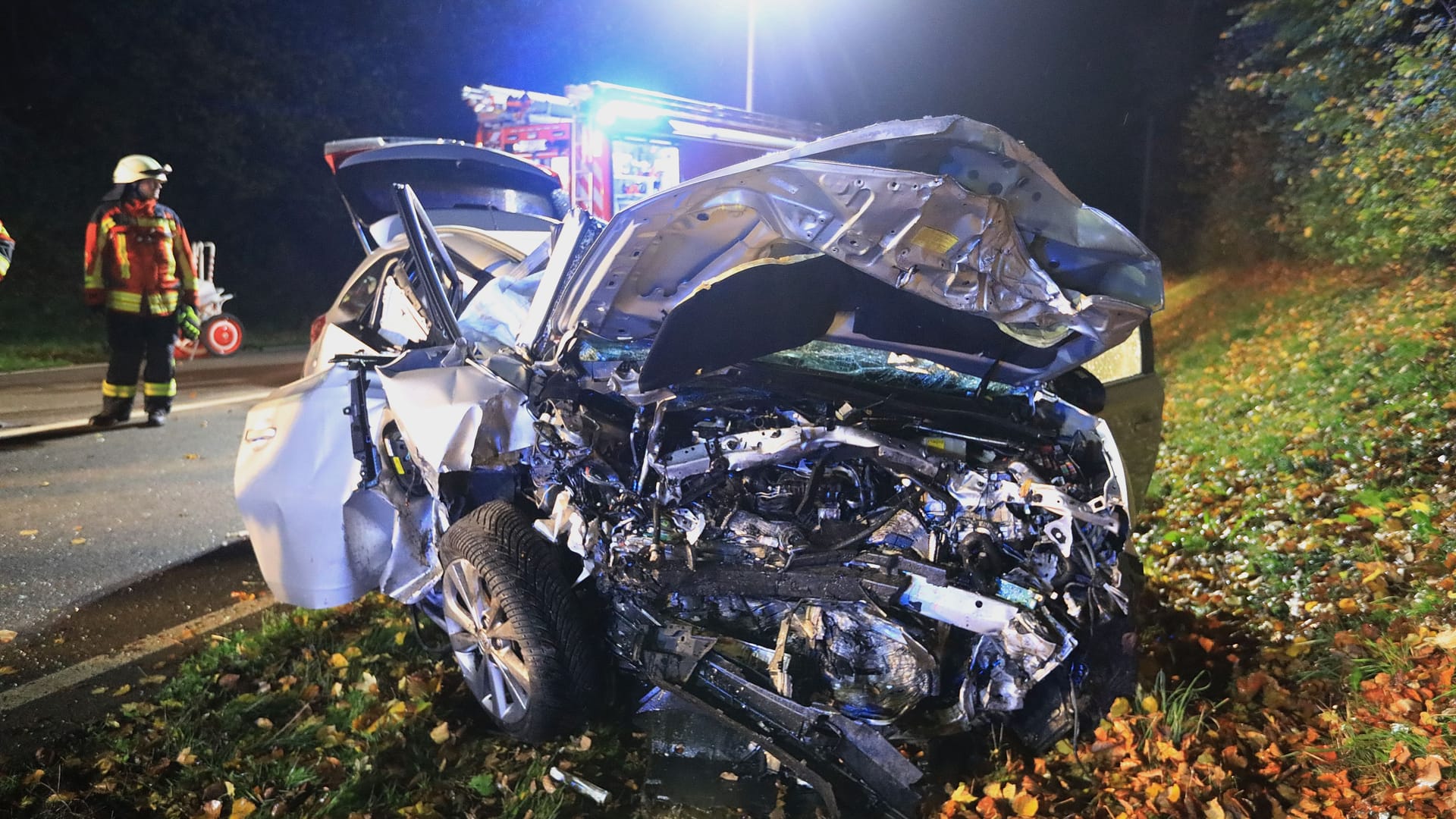 Wrack eines Unfallfahrzeugs