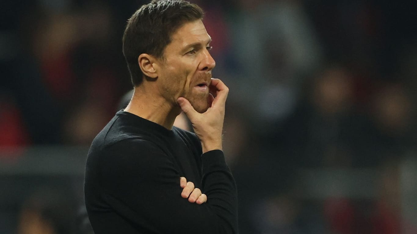 Xabi Alonso: Der Leverkusen-Trainer sah kein gutes Spiel seiner Mannschaft.