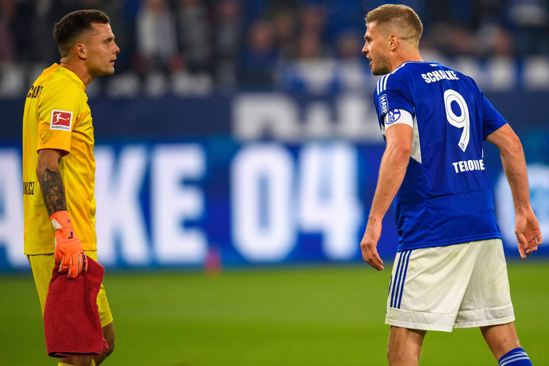 Rafal Gikiewicz und Simon Terodde: Sie gerieten aneinander.