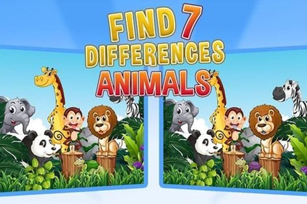 Find Seven Differences Animals (Quelle: GameDistribution)