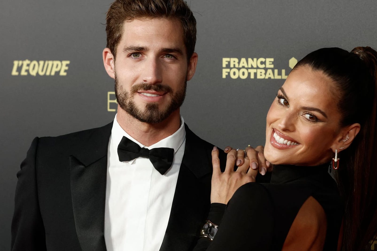 Kevin Trapp: Der Torwart kam mit seiner Verlobten Izabel Goulart zum Ballon d'Or.