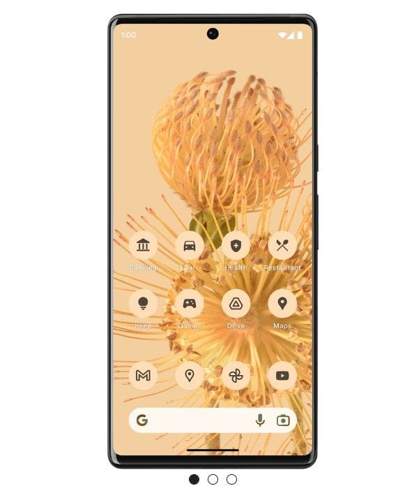 Das "Material You"-Design in Android 13: Beim neuen Betriebssystem präsentiert sich das gesamte Smartphone visuell harmonisch und zusammenhängend.