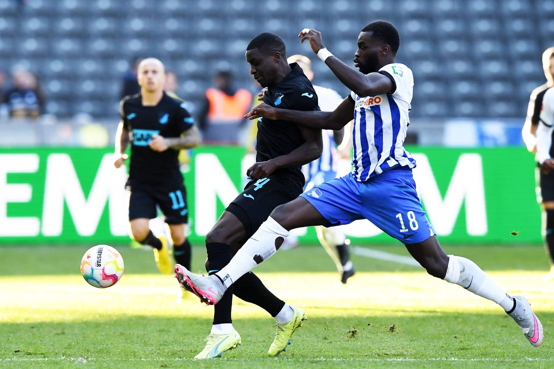 Umkämpfte Partei: Zwischen Hertha BSC und Hoffenheim gab es keinen Sieger.