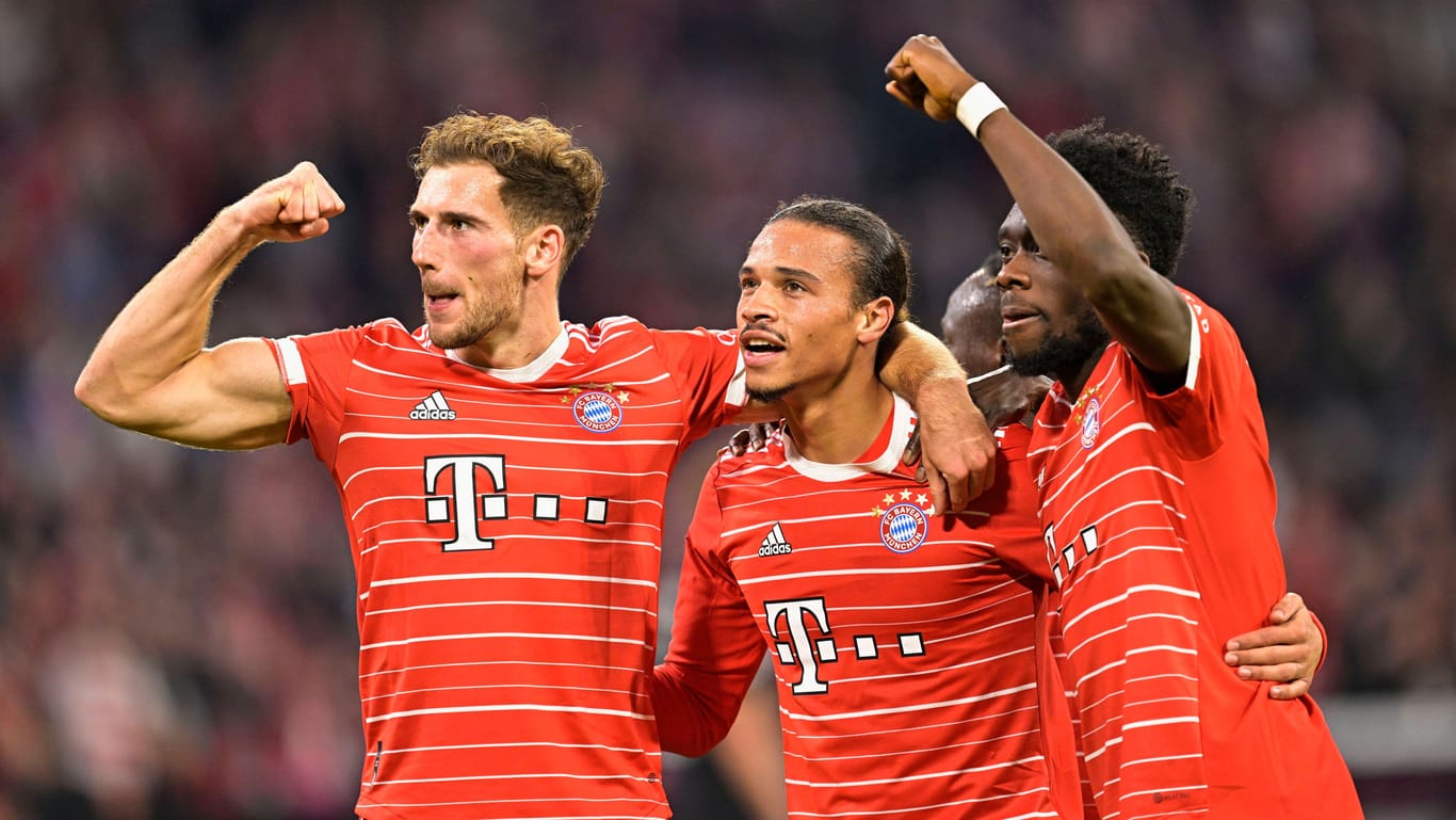 Leon Goretzka, Leroy Sané und Alphonso Davies (v. l. n. r.): Die Bayern feierten zuletzt einen Sieg gegen Freiburg.
