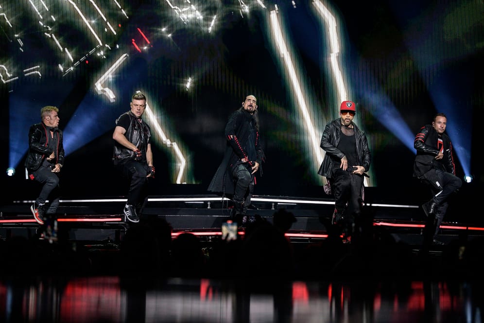 Die Backstreet Boys auf der Bühne (Archivbild): In Hamburg stehen zwei Termine auf dem Plan.