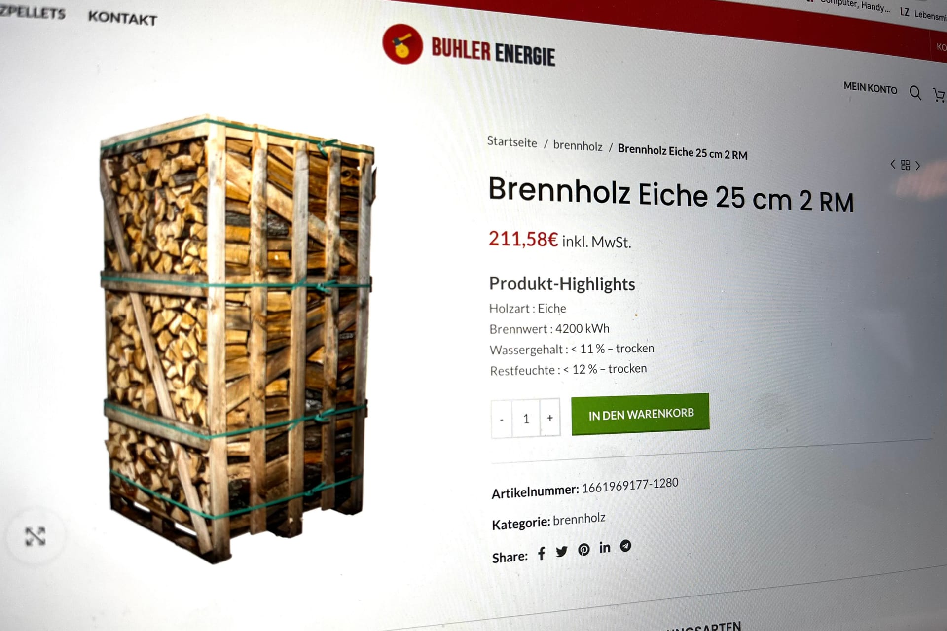 Brennholz im Internet: Abzocke oder Fake-Shop?
