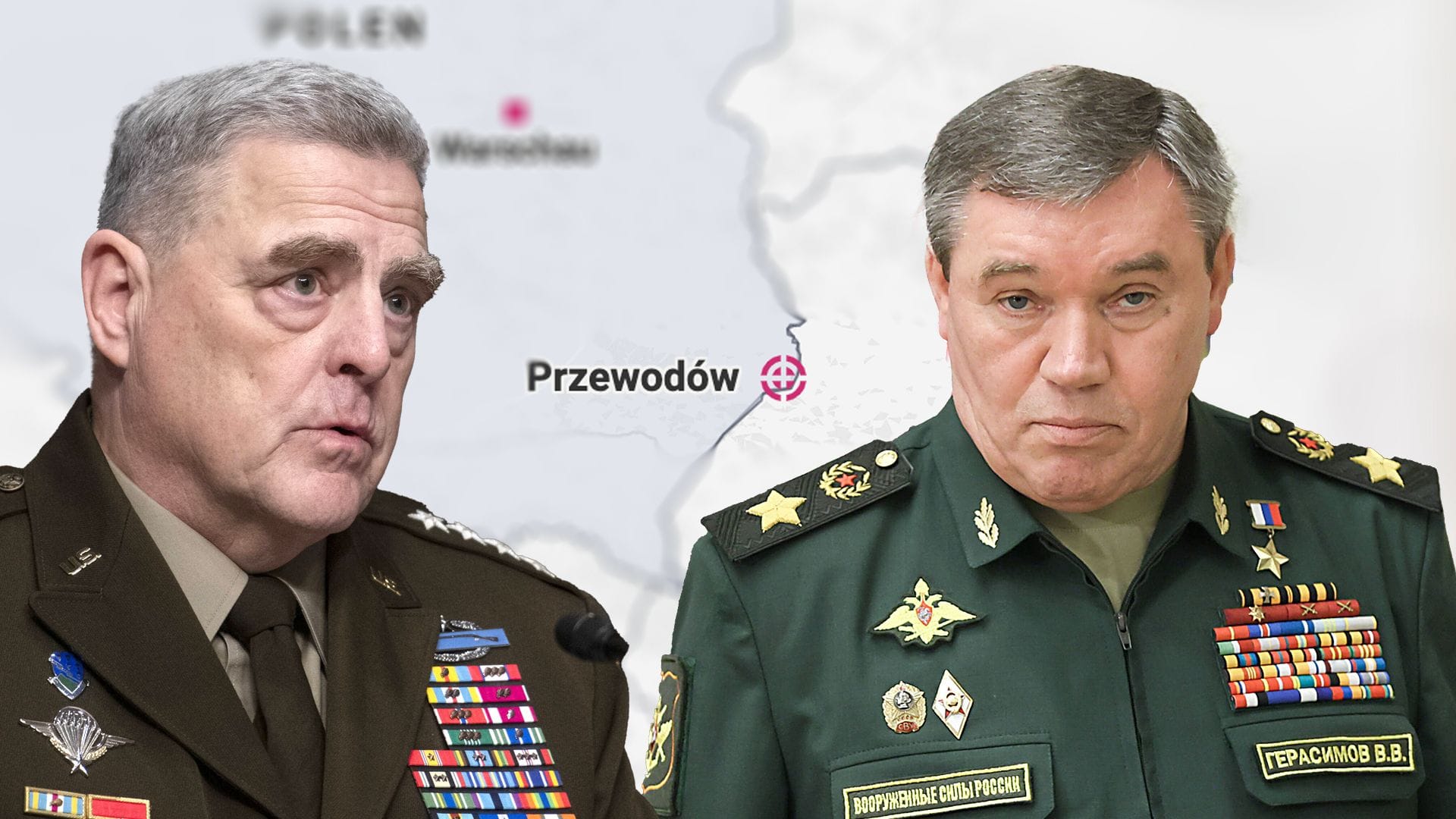 Amtskollegen, schlecht verbunden: US-Generalstabschef Milley (l.) erreichte den russischen Kollegen Gerassimow (r.) nicht.