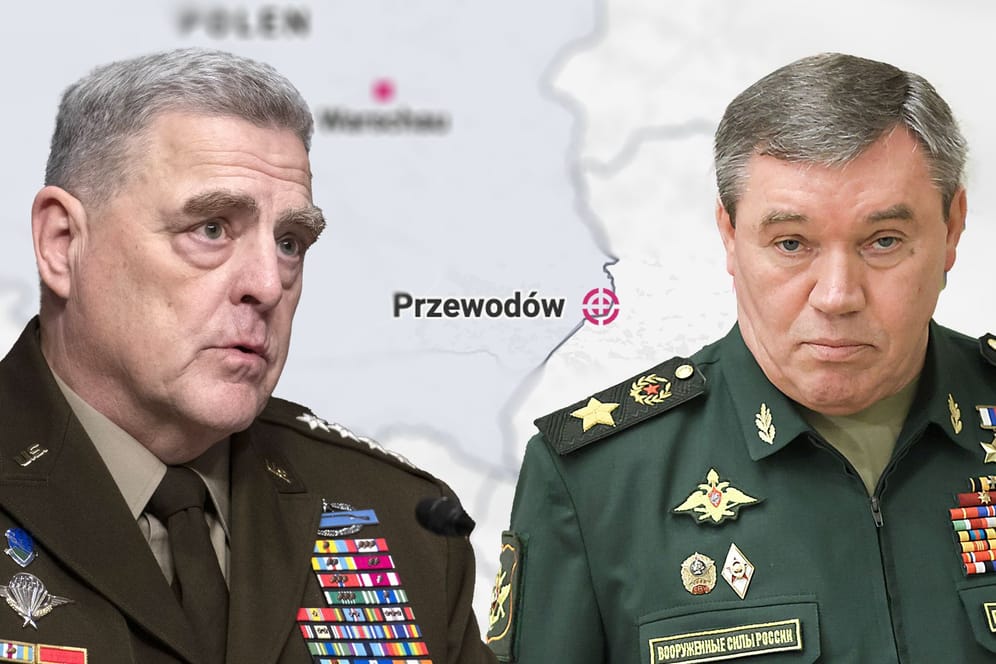 Amtskollegen, schlecht verbunden: US-Generalstabschef Milley (l.) erreichte den russischen Kollegen Gerassimow (r.) nicht.