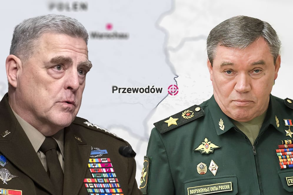 Amtskollegen, schlecht verbunden: US-Generalstabschef Milley (l.) erreichte den russischen Kollegen Gerassimow (r.) nicht.