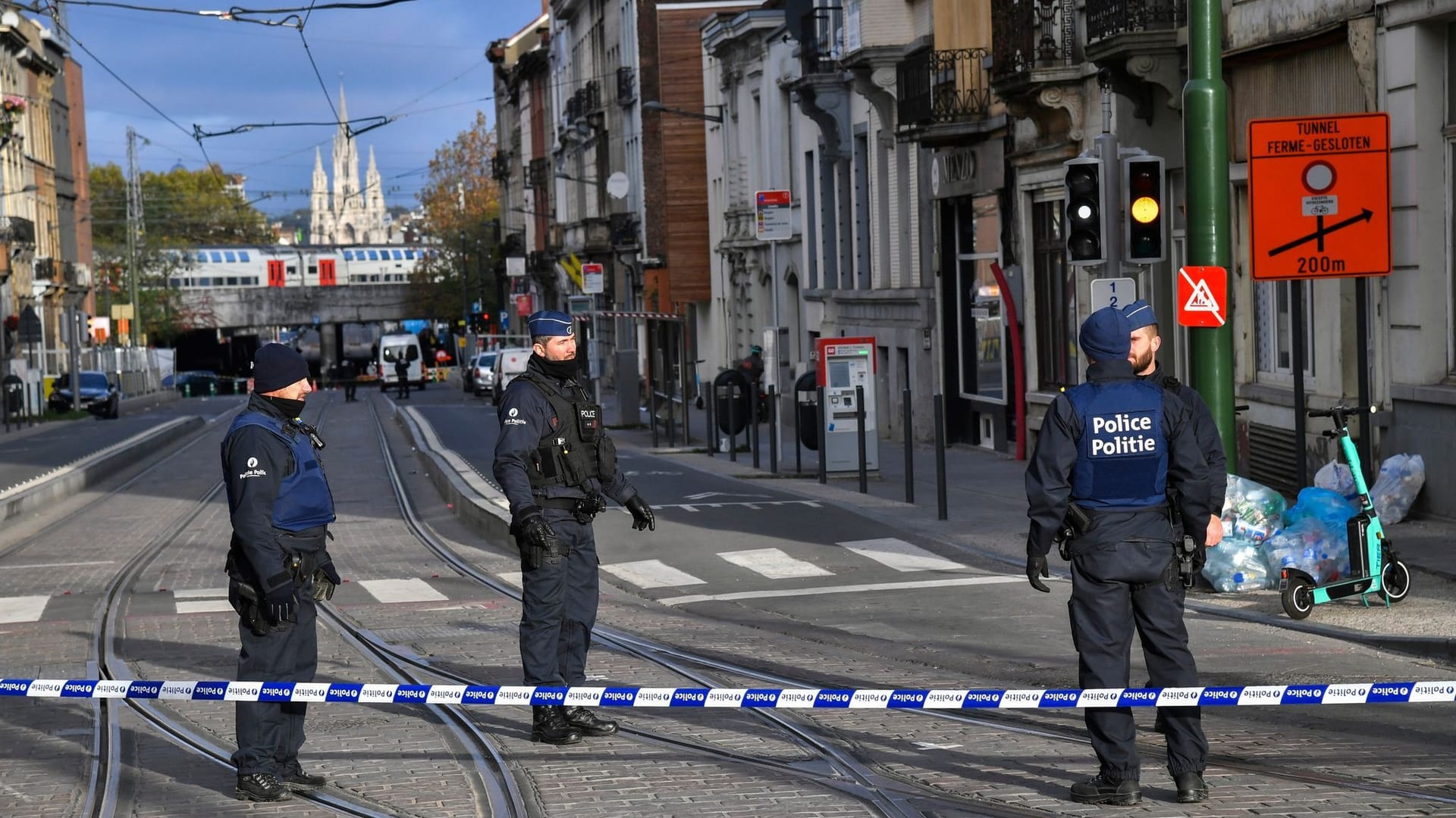 Polizeiabsperrung