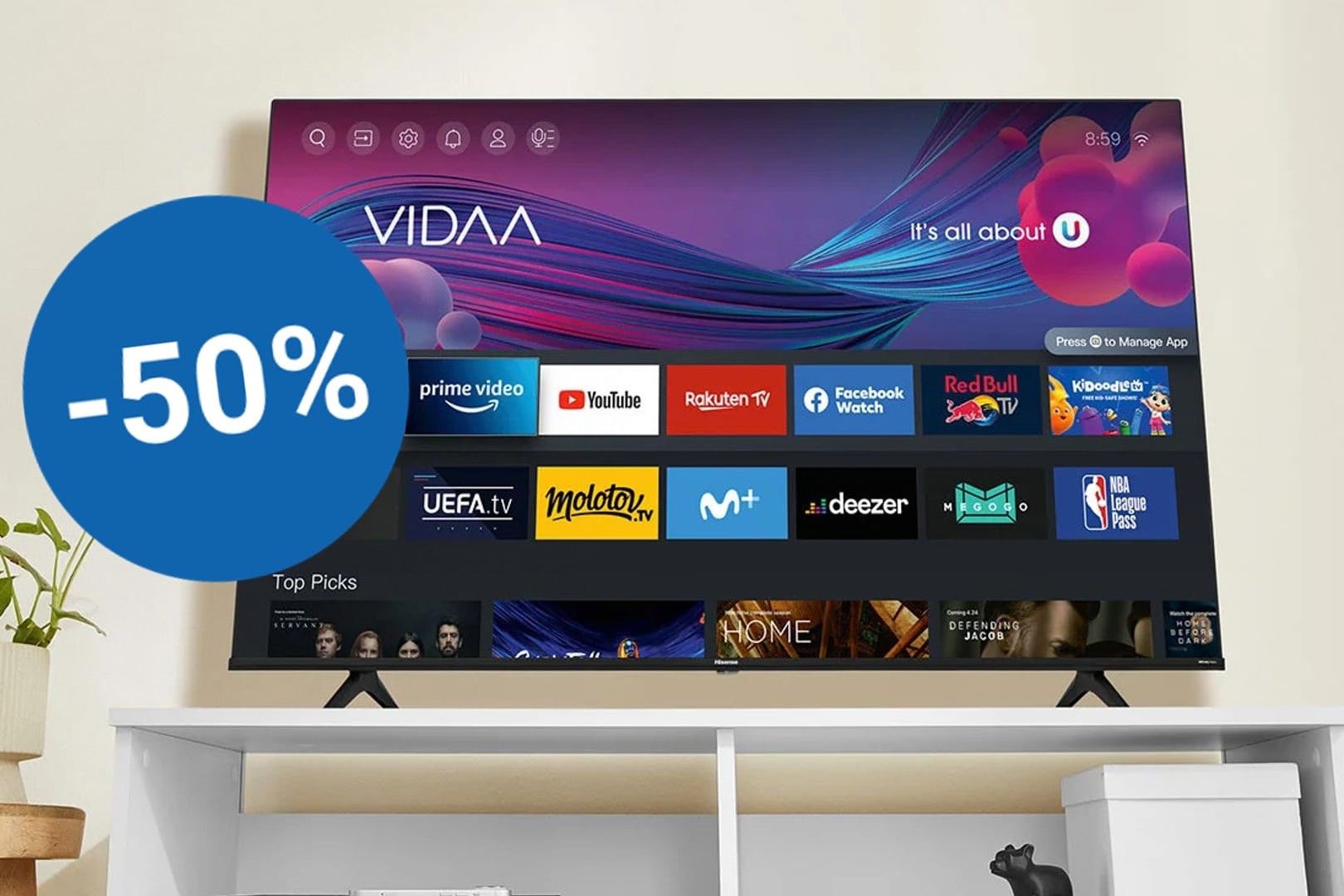 Zum Singles Day reduziert Lidl einen Fernseher von Hisense.