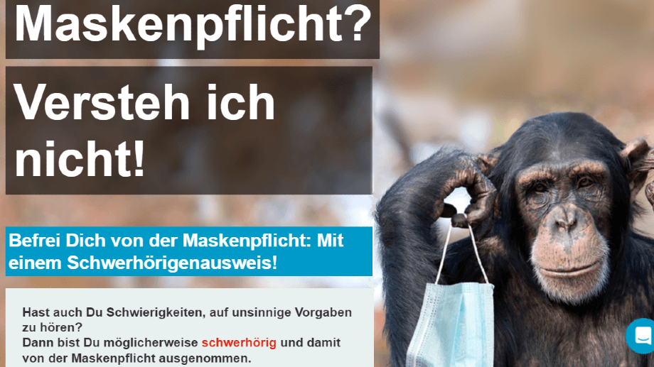 Kein Verständnis: Mit vermeintlicher Schwerhörigkeit sollen sich Menschen von Masken befreien lassen können und bekommen für 15 Euro ein Plastikkärtchen.