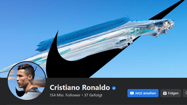 Facebook-Profil von Cristiano Ronaldo: Er hat die meisten Facebook-Fans weltweit.
