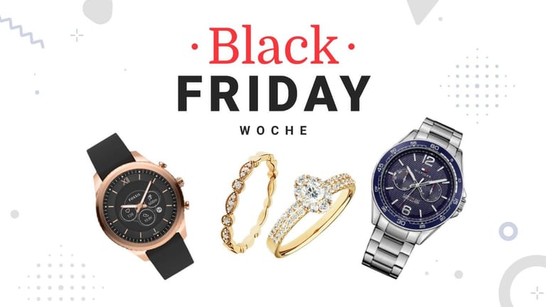 In der Black Friday Woche können Sie auch beim Kauf von Schmuck und Uhren sparen.