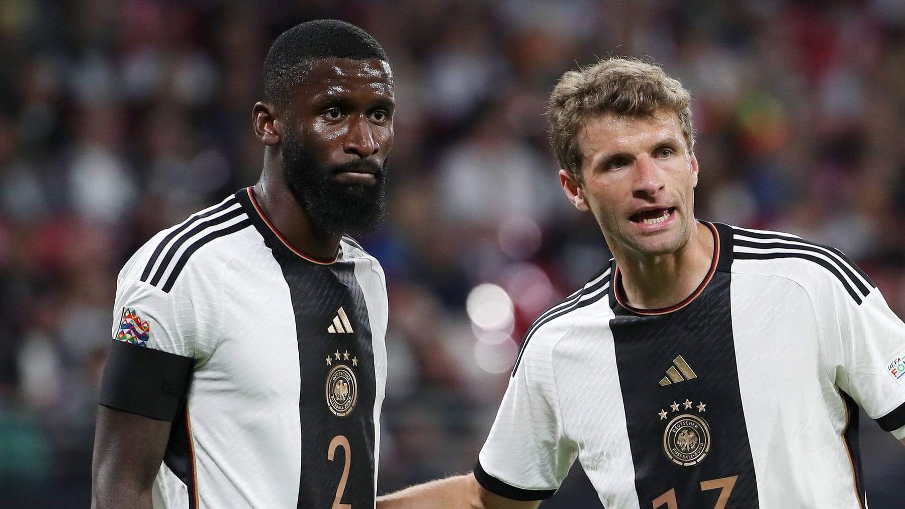 El dúo de DFB Antonio Rudiger y Thomas Müller hacen un cambio adicional