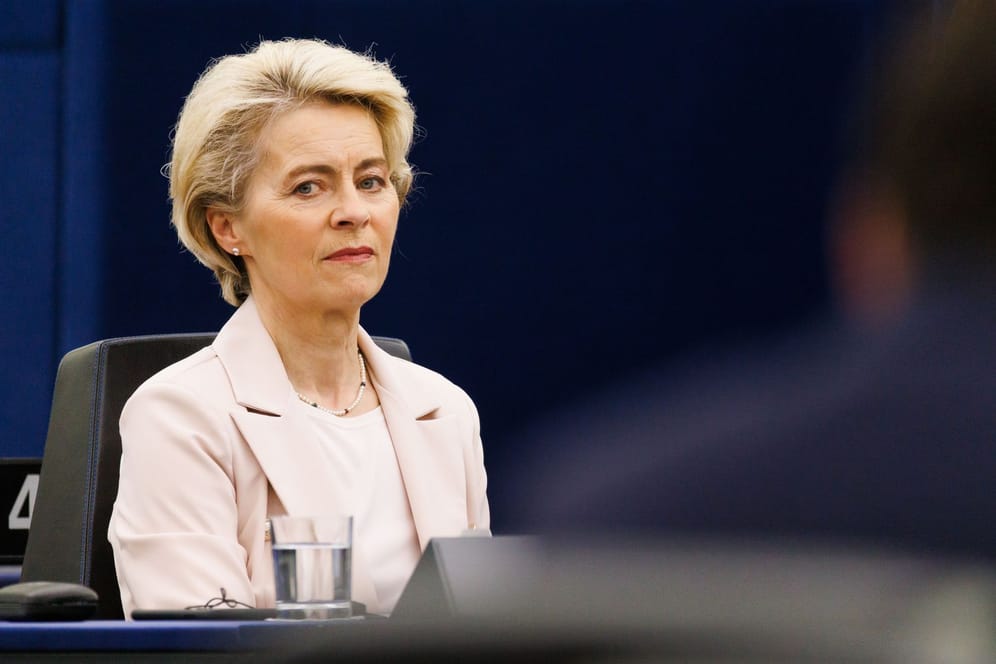 EU-Kommissionspräsidentin von der Leyen: Ein Video ihrer Rede wurde am Mittwoch gekürzt.