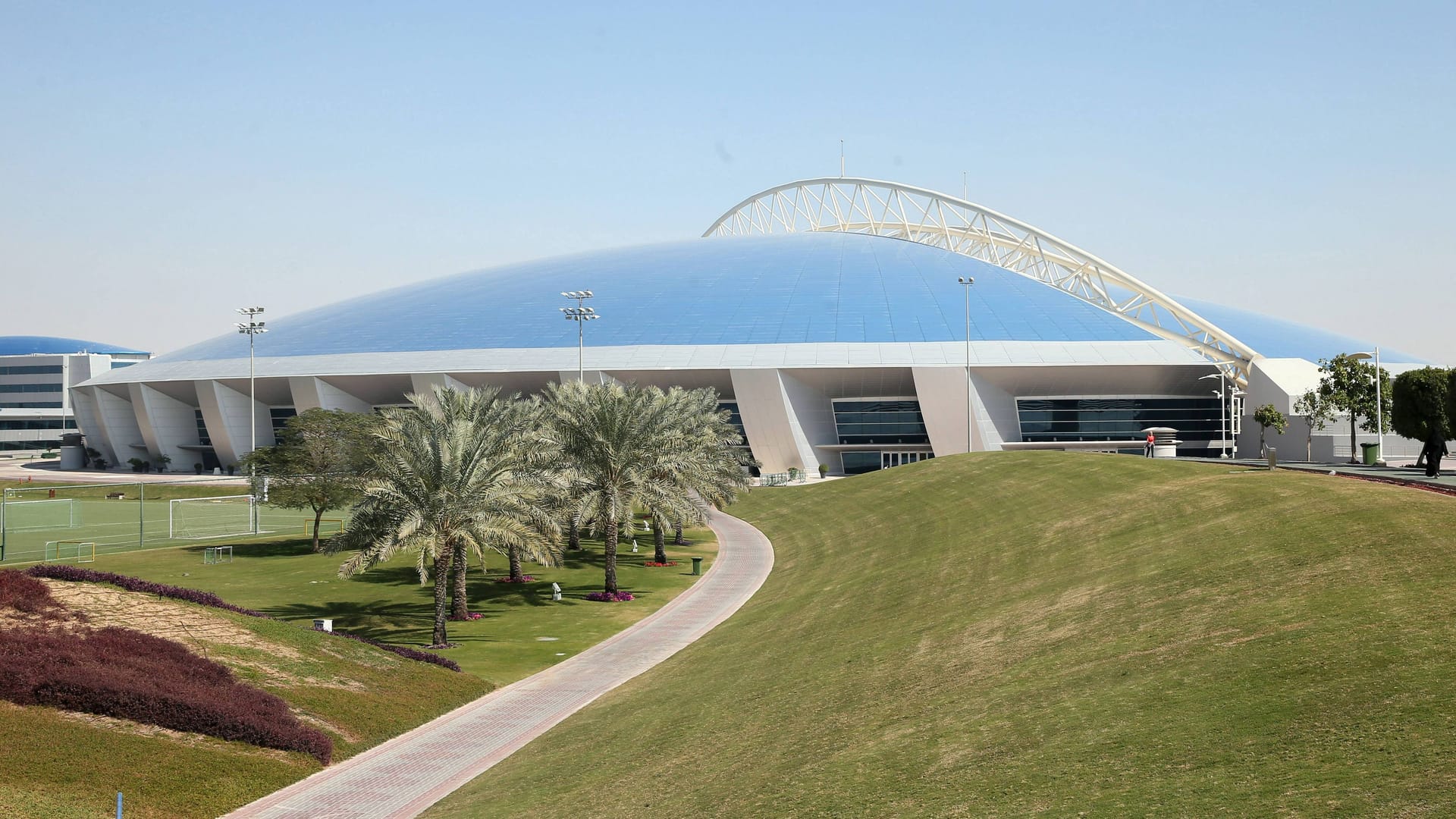 Der "Aspire Dome" ist eine Mehrzweckhalle und das Herzstück der Akademie.