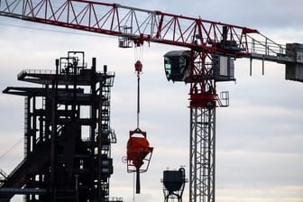 Baustelle in Dortmund (Symbolfoto): Im Baugewerbe meldeten 198 Firmen Insolvenz an.