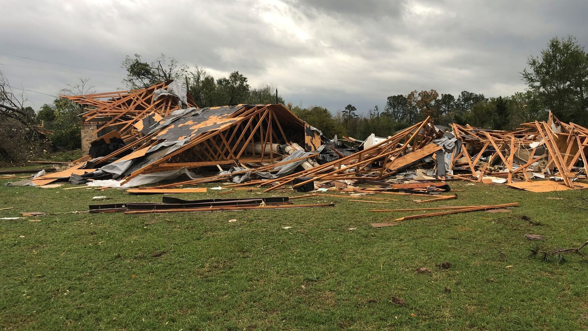 Ein zerstörtes Haus in Texas – dort wüteten mehrere Tornados.