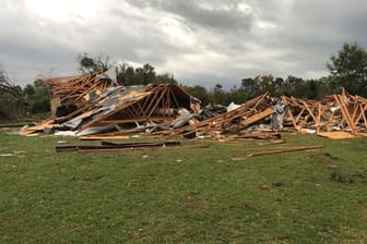 Ein zerstörtes Haus in Texas – dort wüteten mehrere Tornados.