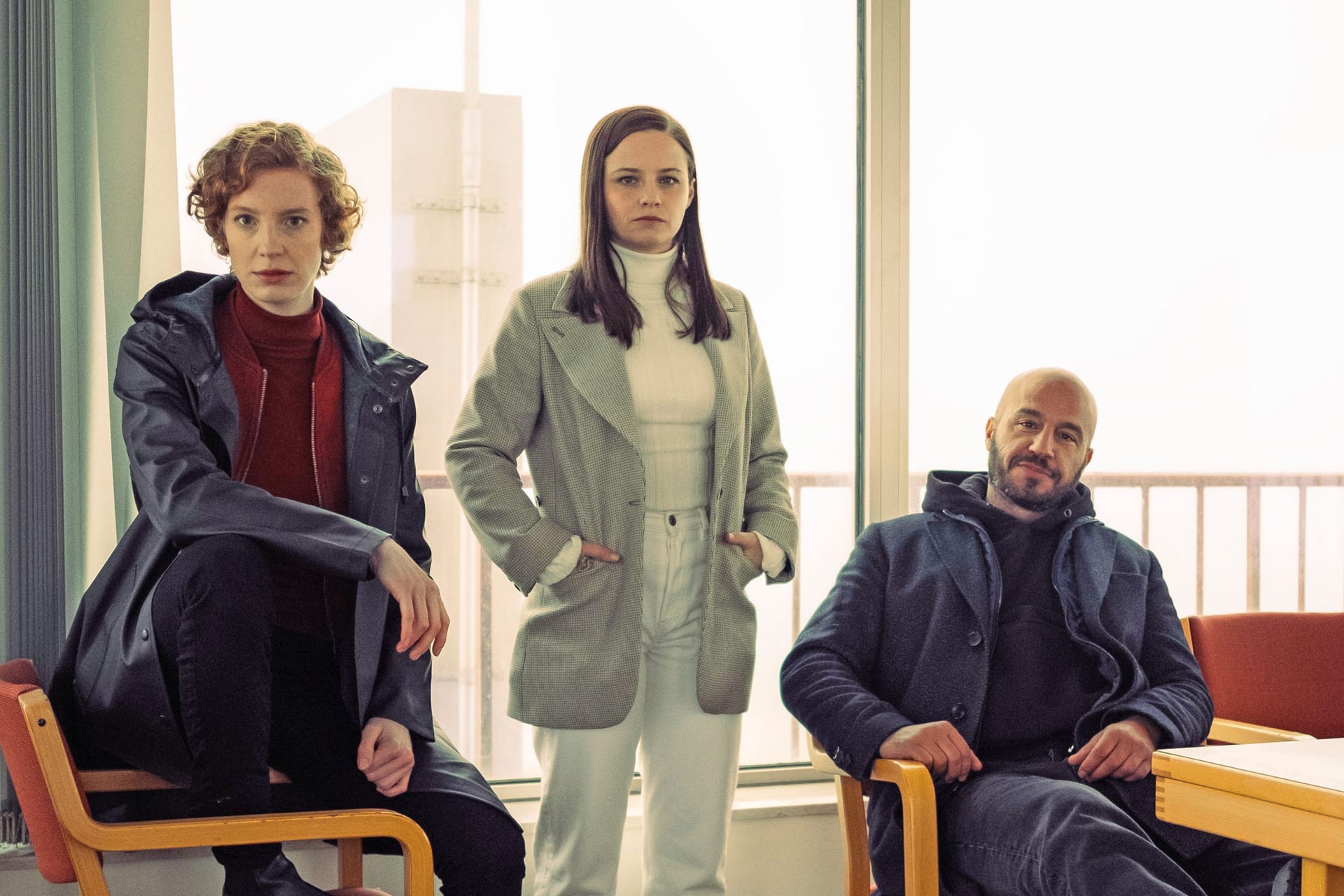 Das Bremer "Tatort"-Team: Luise Wolfram (Linda Selb), Jasna Fritzi Bauer (Liv Moormann) und Dar Salim (Mads Andersen).