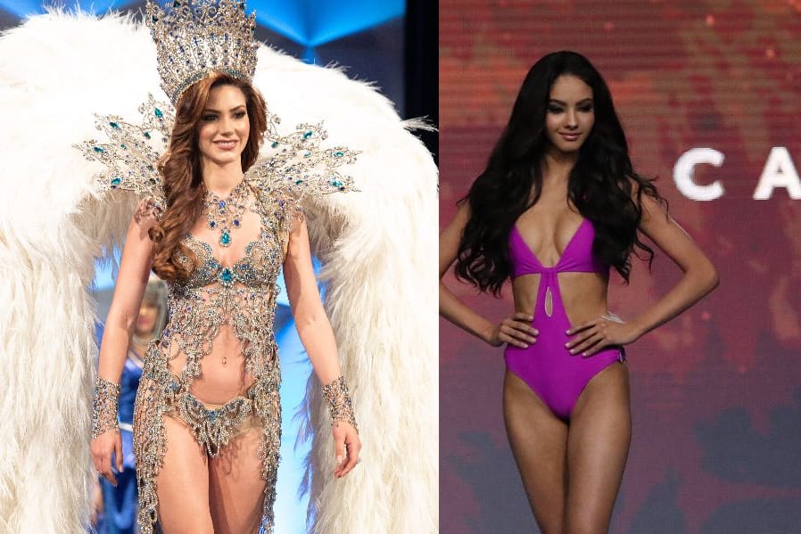 Die ehemaligen Miss Argentinien (links) und Miss Puerto führten eine geheime Beziehung. Jetzt haben sie geheiratet.