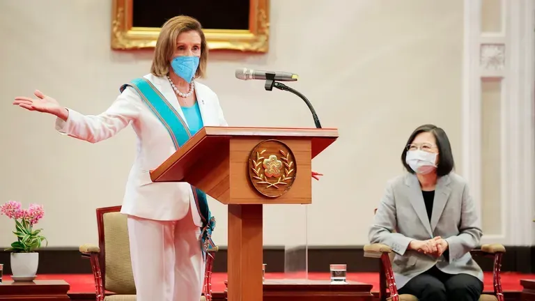 Auch vor diesem Trip warnte China. Nancy Pelosi reiste trotzdem nach Taiwan.