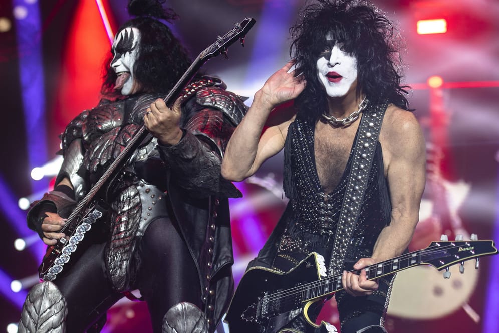 Kiss: Gene Simmons (l.) und Paul Stanley sind Gründungsmitglieder der Gruppe, die weit über 100 Millionen Alben verkaufen konnte.