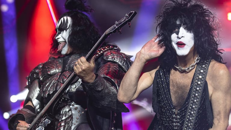Kiss: Gene Simmons (l.) und Paul Stanley sind Gründungsmitglieder der Gruppe, die weit über 100 Millionen Alben verkaufen konnte.