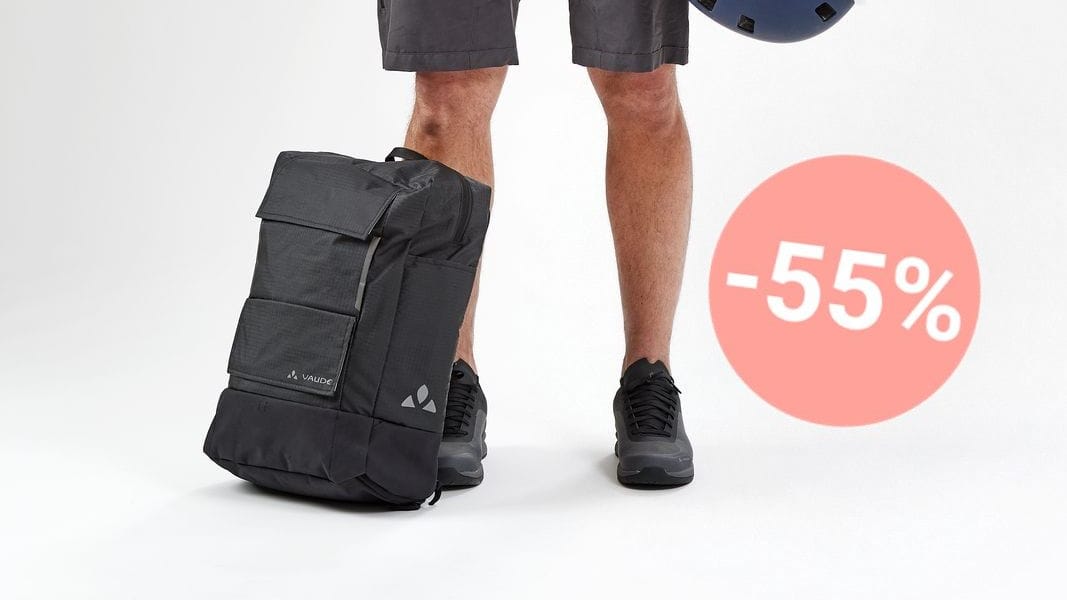 Sichern Sie sich heute eine schicke Fahrradtasche von Vaude zum halben Preis.