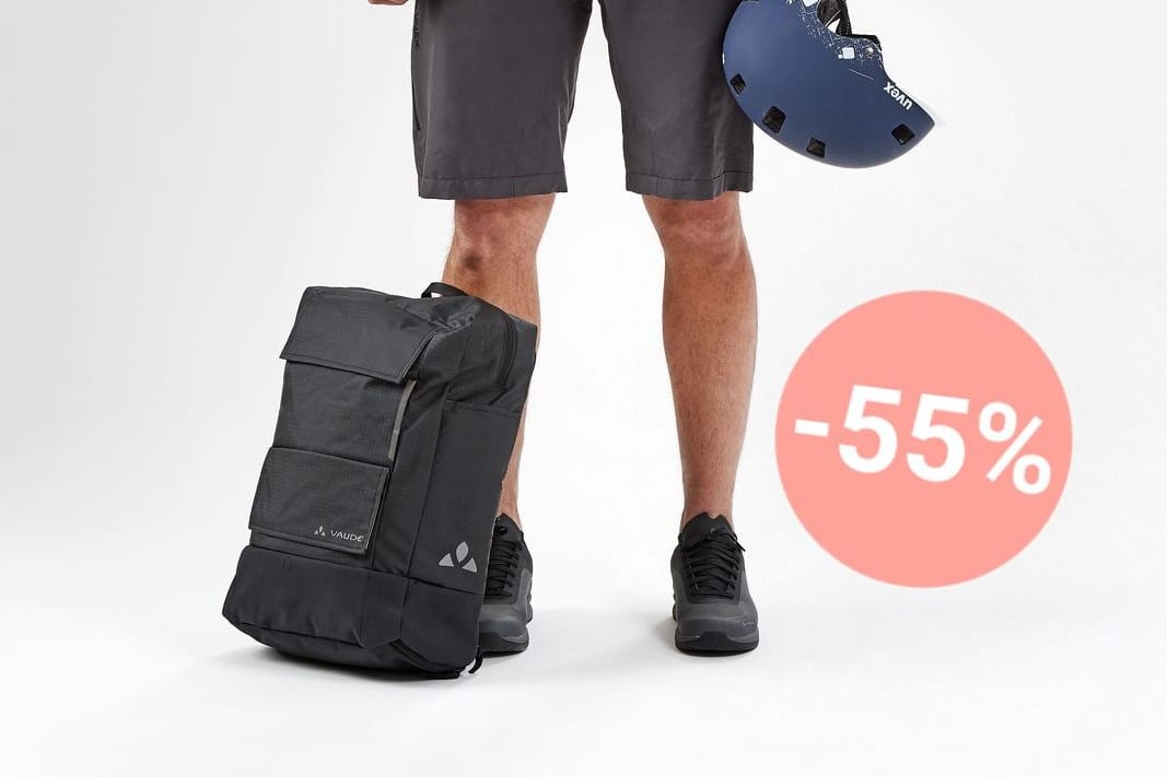 Sichern Sie sich heute eine schicke Fahrradtasche von Vaude zum halben Preis.