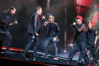 Die Backstreet Boys bei einem Konzert im Juni 2022: Besucher der Aftershow-Party in Leipzig fordern ihr Geld zurück.