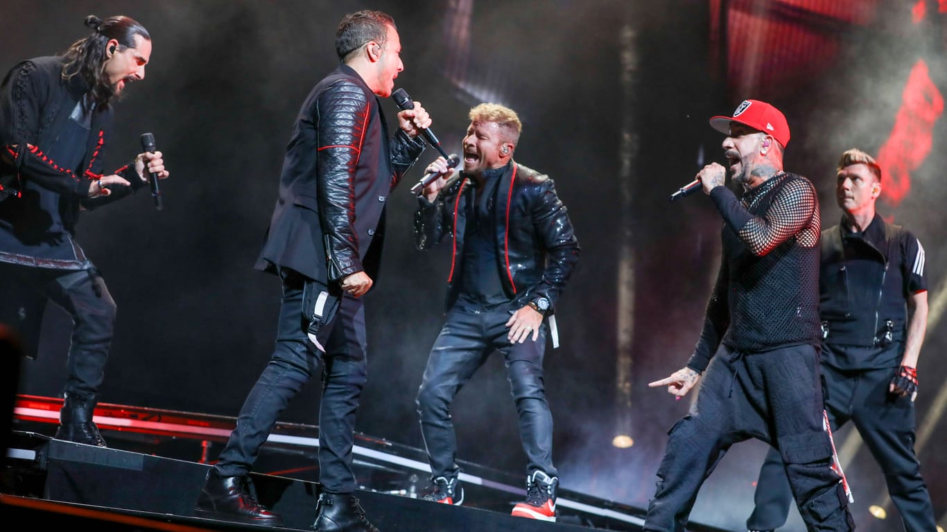 Die Backstreet Boys bei einem Konzert im Juni 2022: Besucher der Aftershow-Party in Leipzig fordern ihr Geld zurück.