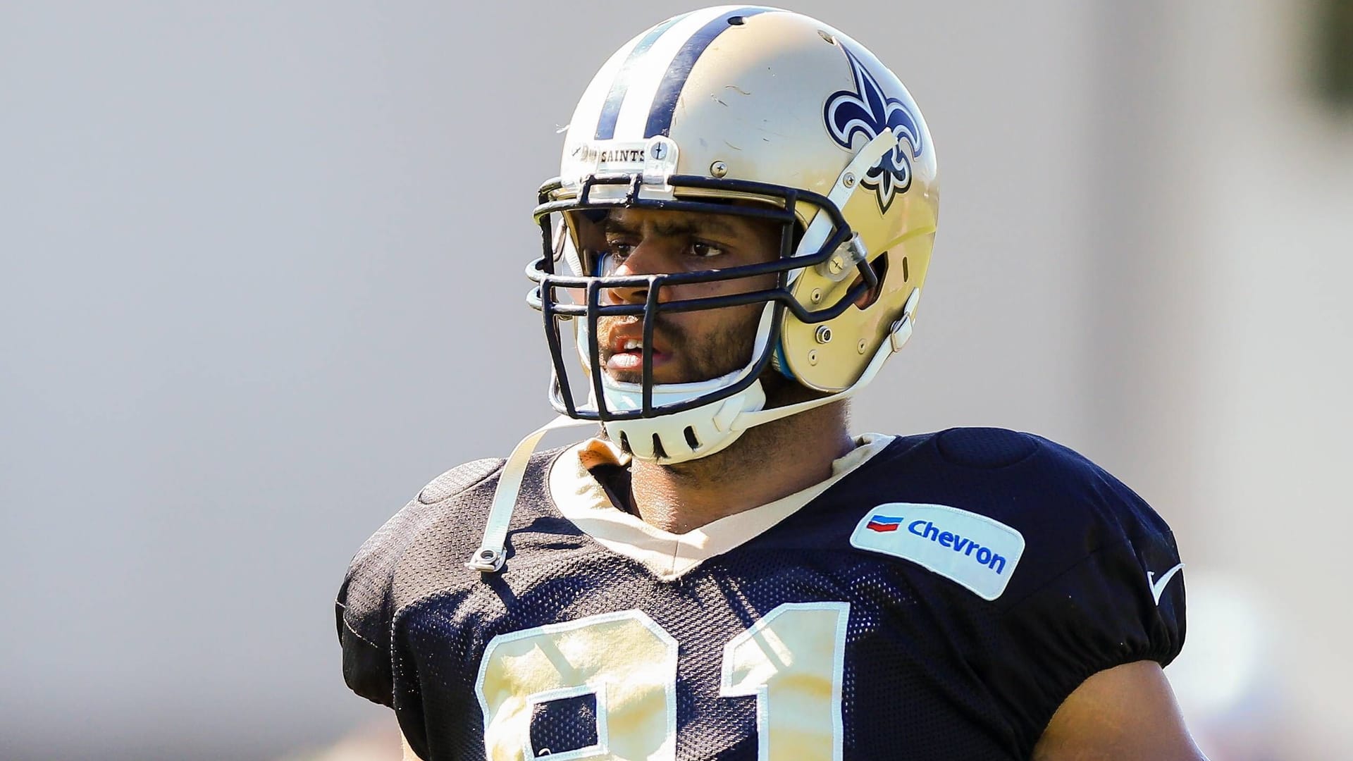 Kasim Edebali 2016 im Dress der New Orleans Saints. Beim Team aus Louisiana spielte der Hamburger zu Beginn seiner Karriere drei Jahre lang.