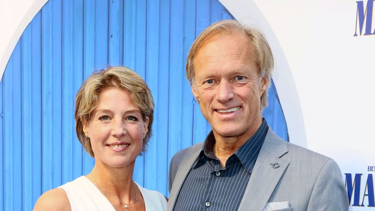 Christina Block und ihr Partner Gerhard Delling (Archivbild): Die Hamburger Unternehmerin hat ihre beiden jüngsten Kinder seit über einem Jahr nicht gesehen.