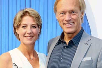 Christina Block und ihr Partner Gerhard Delling (Archivbild): Die Hamburger Unternehmerin hat ihre beiden jüngsten Kinder seit über einem Jahr nicht gesehen.