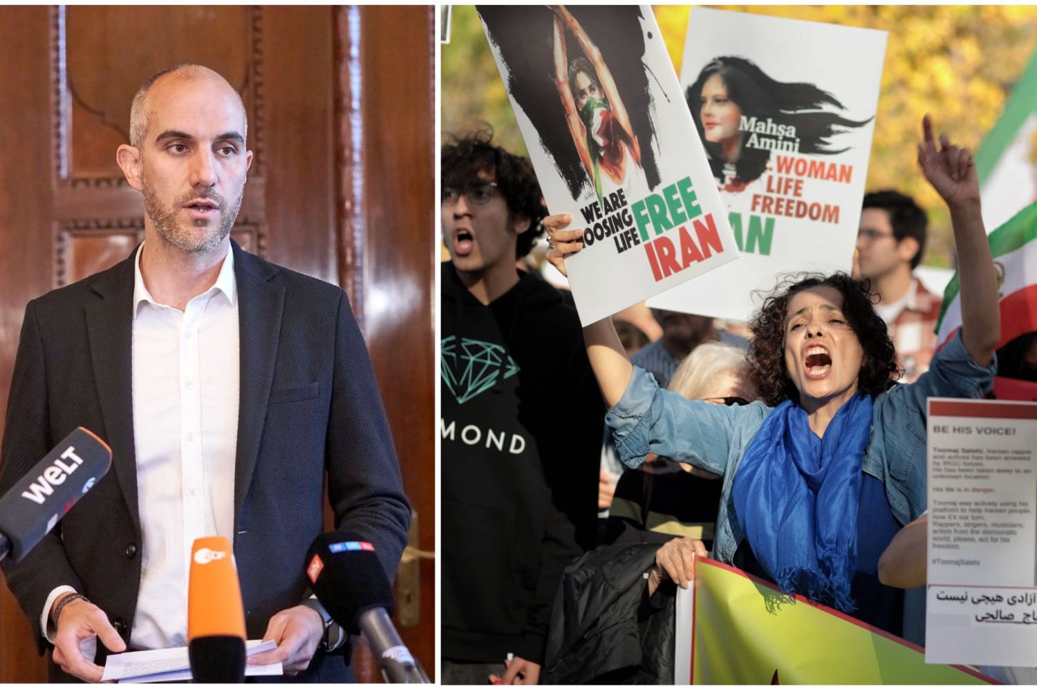 Hannovers Oberbürgermeister Belit Onay (Grüne) überlegt wegen der anhaltenden Lage im Iran Hannovers Repräsentanz im Mullah-Regime zurückzuziehen. (Montage)