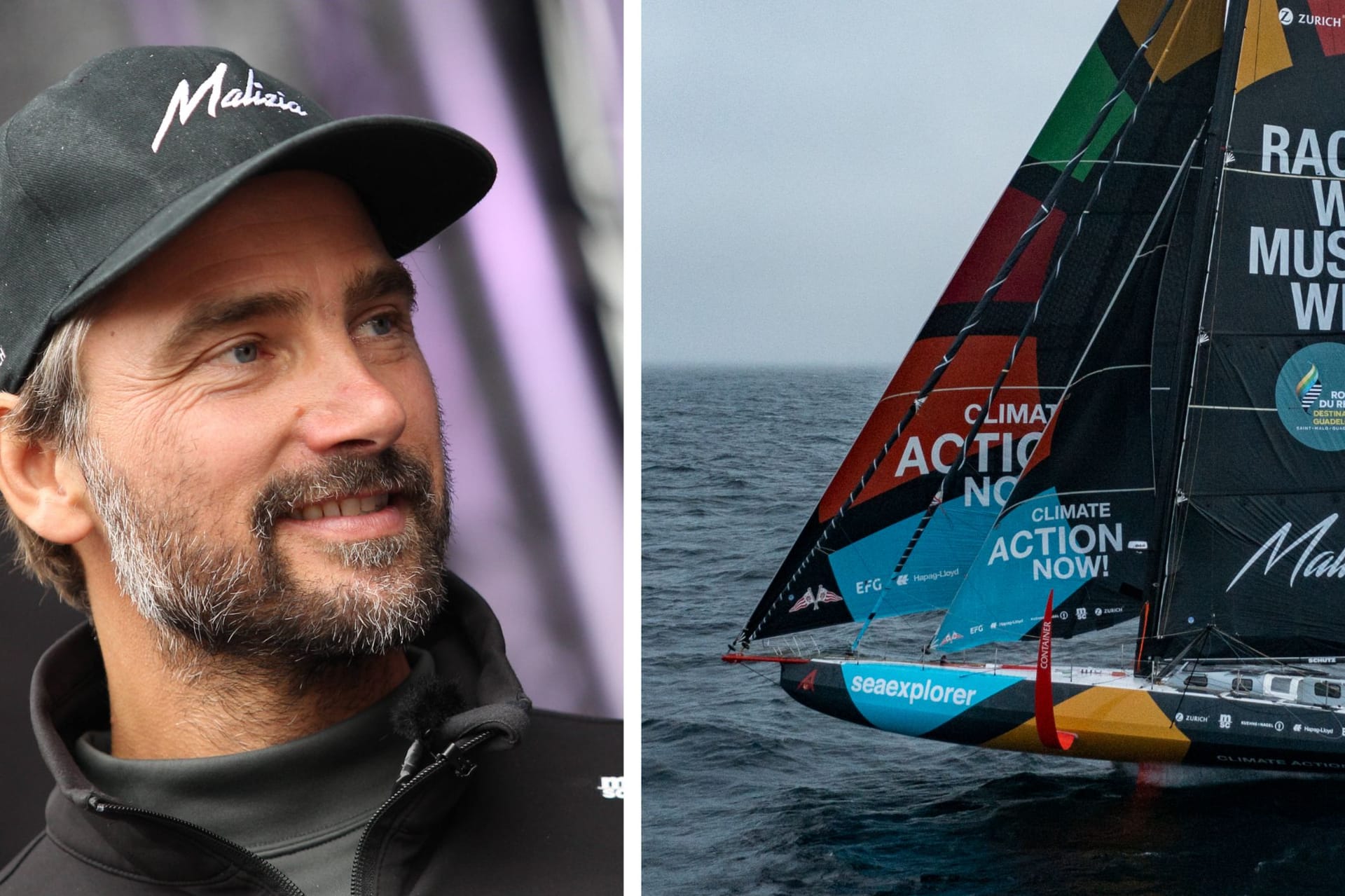 Boris Herrmann und das Schiff Malizia-Seaexplorer: Der Hamburger ist bei der Route du Rhum gestartet.