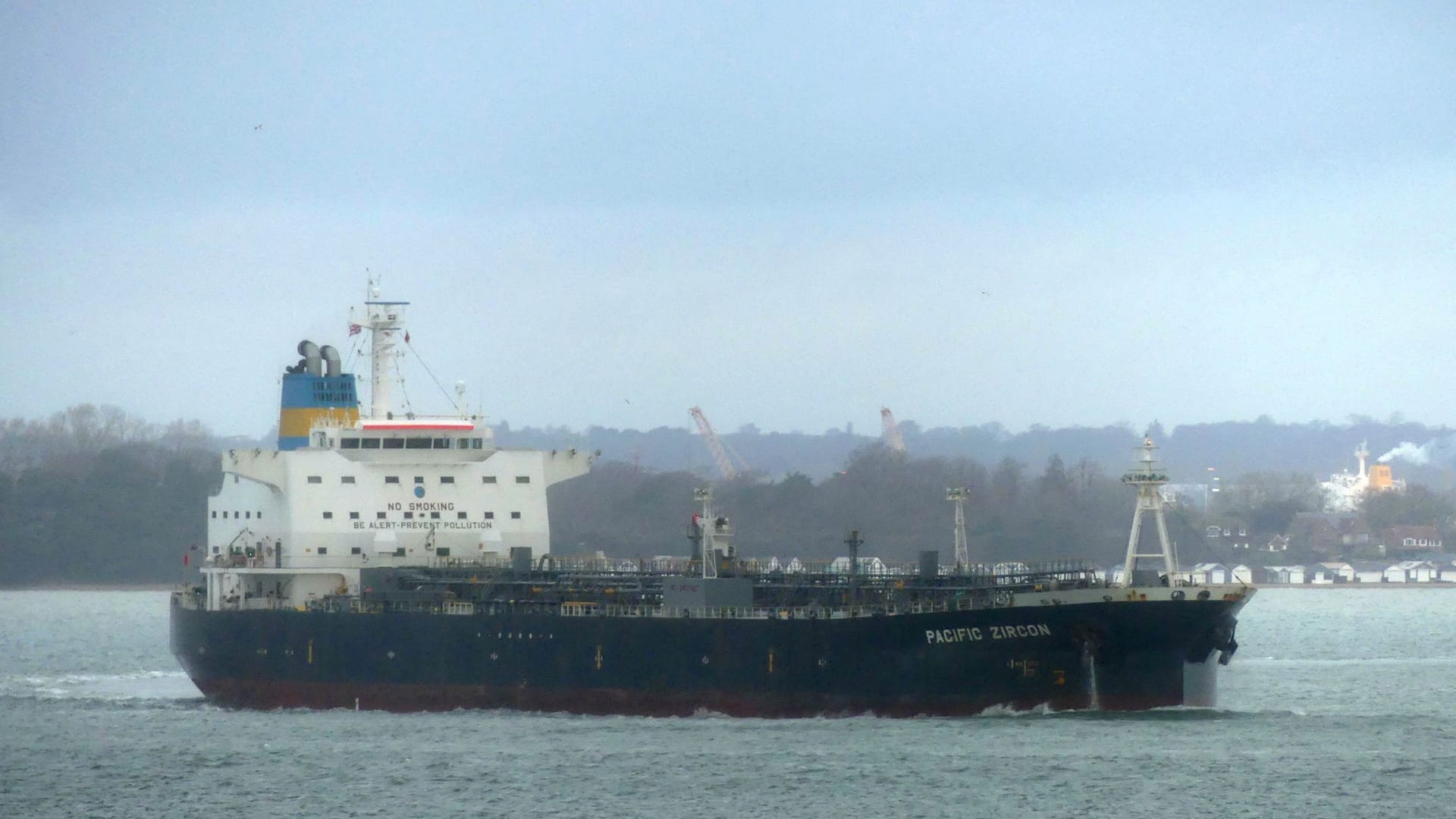 Der Tanker Pacific Zircon: Israel wirft Iran einen Drohnenangriff auf den Tanker vor. Der Tanker Pacific Zircon: Israel wirft Iran einen Drohnenangriff auf den Tanker vor.