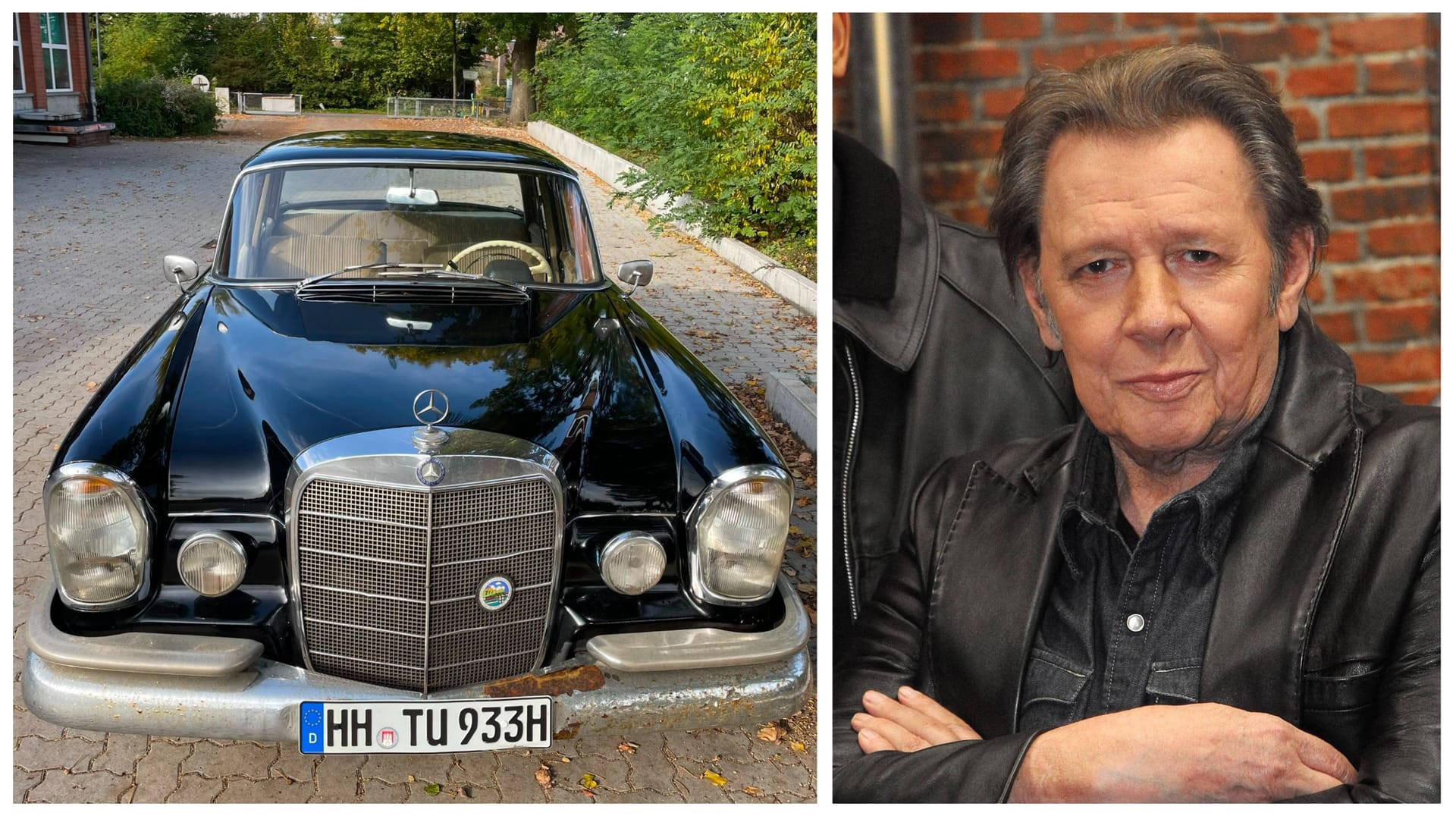 Der Oldtimer, den Fedder auch privat fuhr und Jan Fedder (Archivbild): Das Geld soll an den Hamburger Michel gespendet werden.