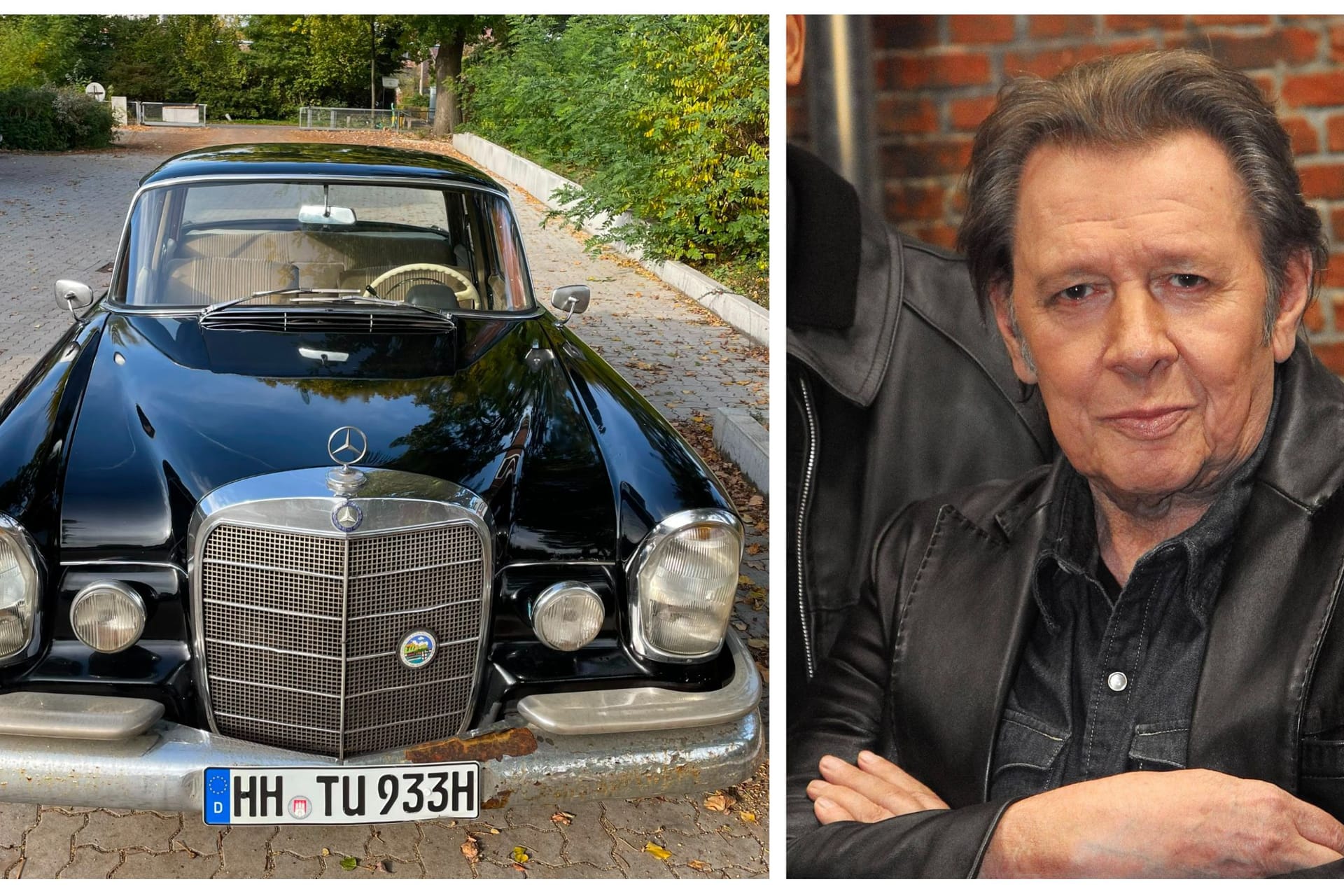 Der Oldtimer, den Fedder auch privat fuhr und Jan Fedder (Archivbild): Das Geld soll an den Hamburger Michel gespendet werden.