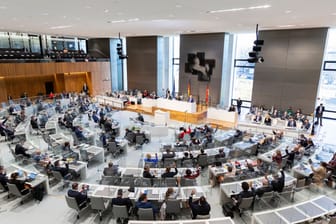 Plenarsaal des Landtags von Niedersachsen (Archivbild): Zwei FDP-Politiker fechten die niedersächsische Landtagswahl vom Oktober an.