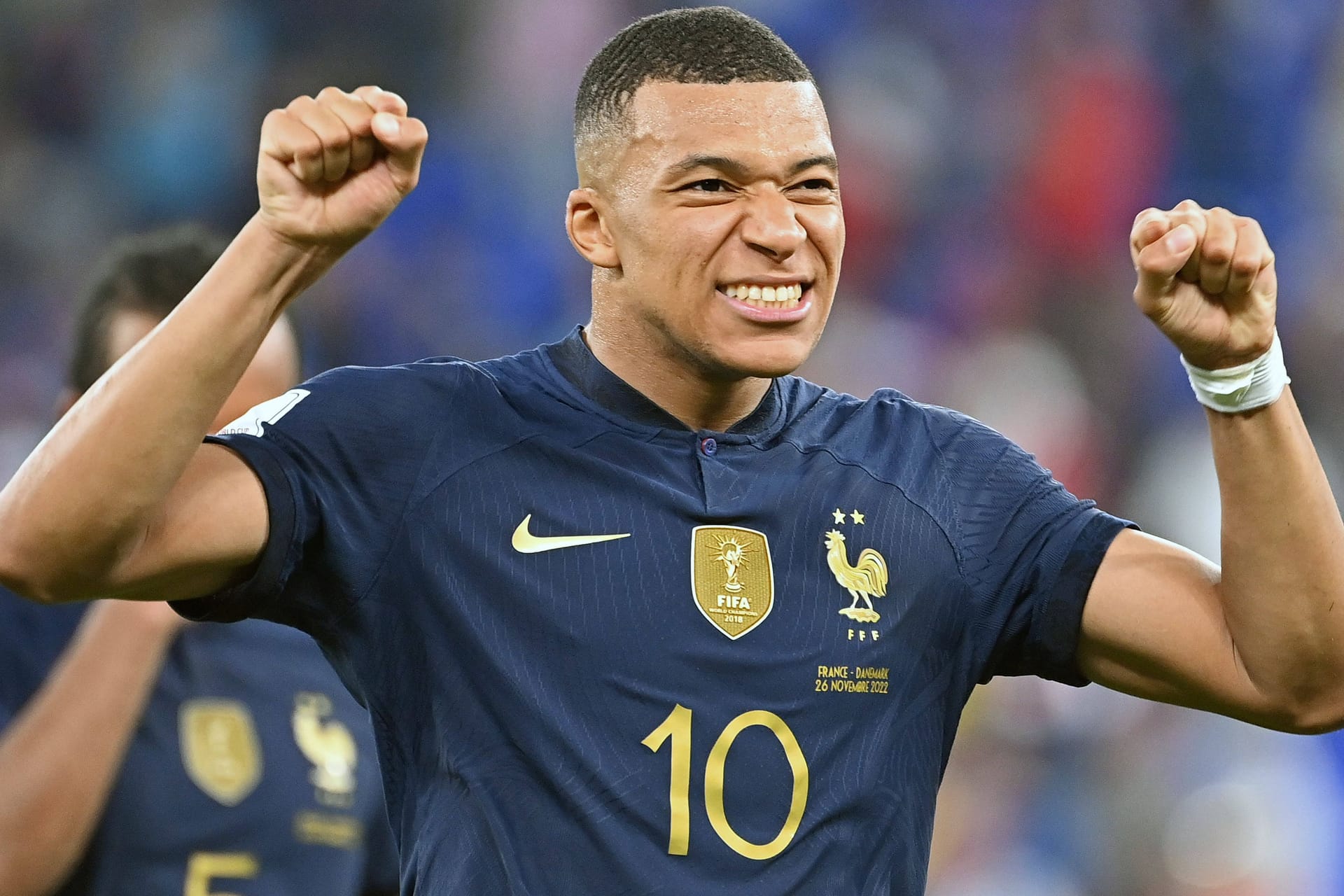 Kylian Mbappé: Der Franzose traf gegen Dänemark doppelt.