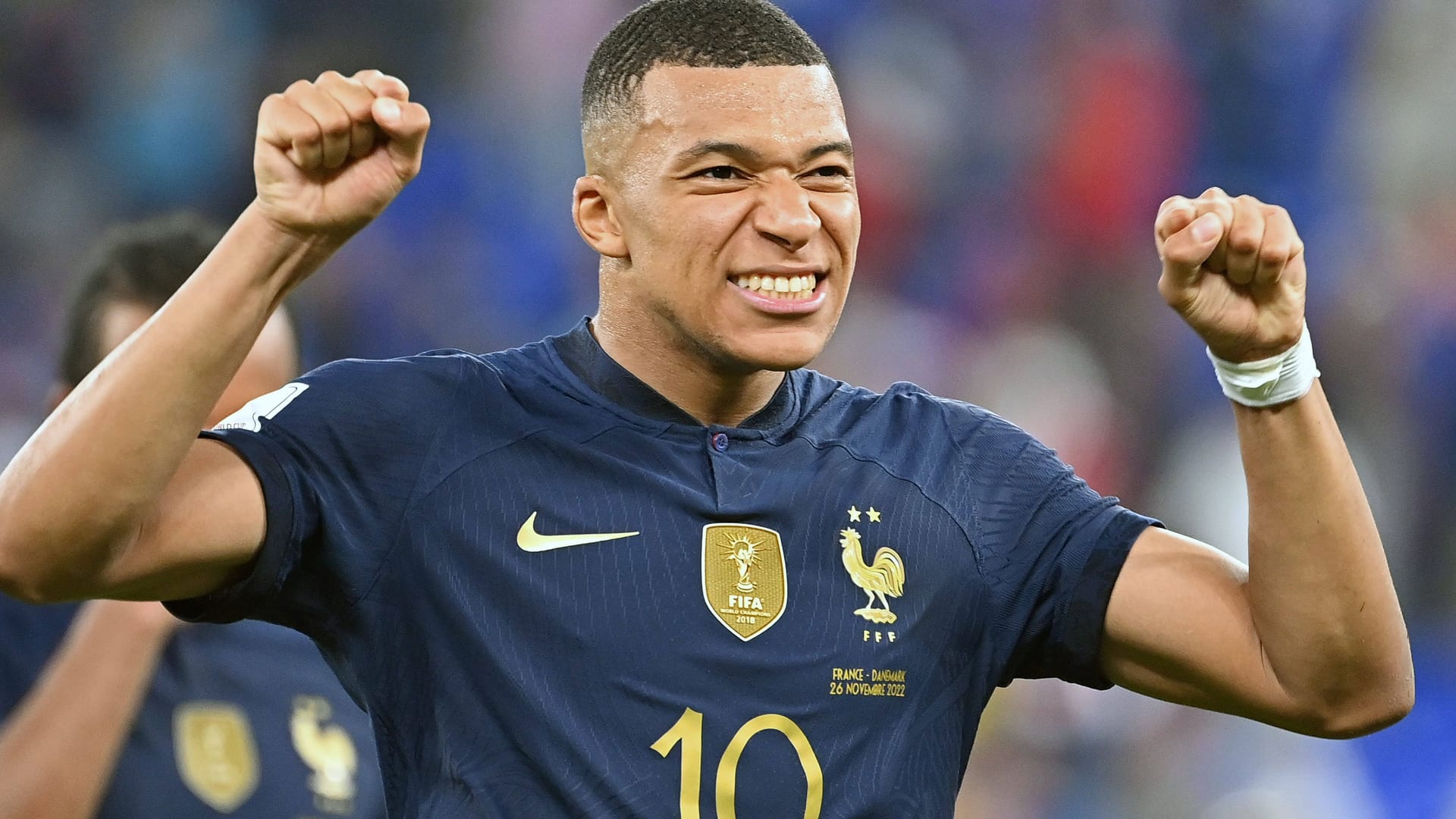 Kylian Mbappé: Der Franzose traf gegen Dänemark doppelt.