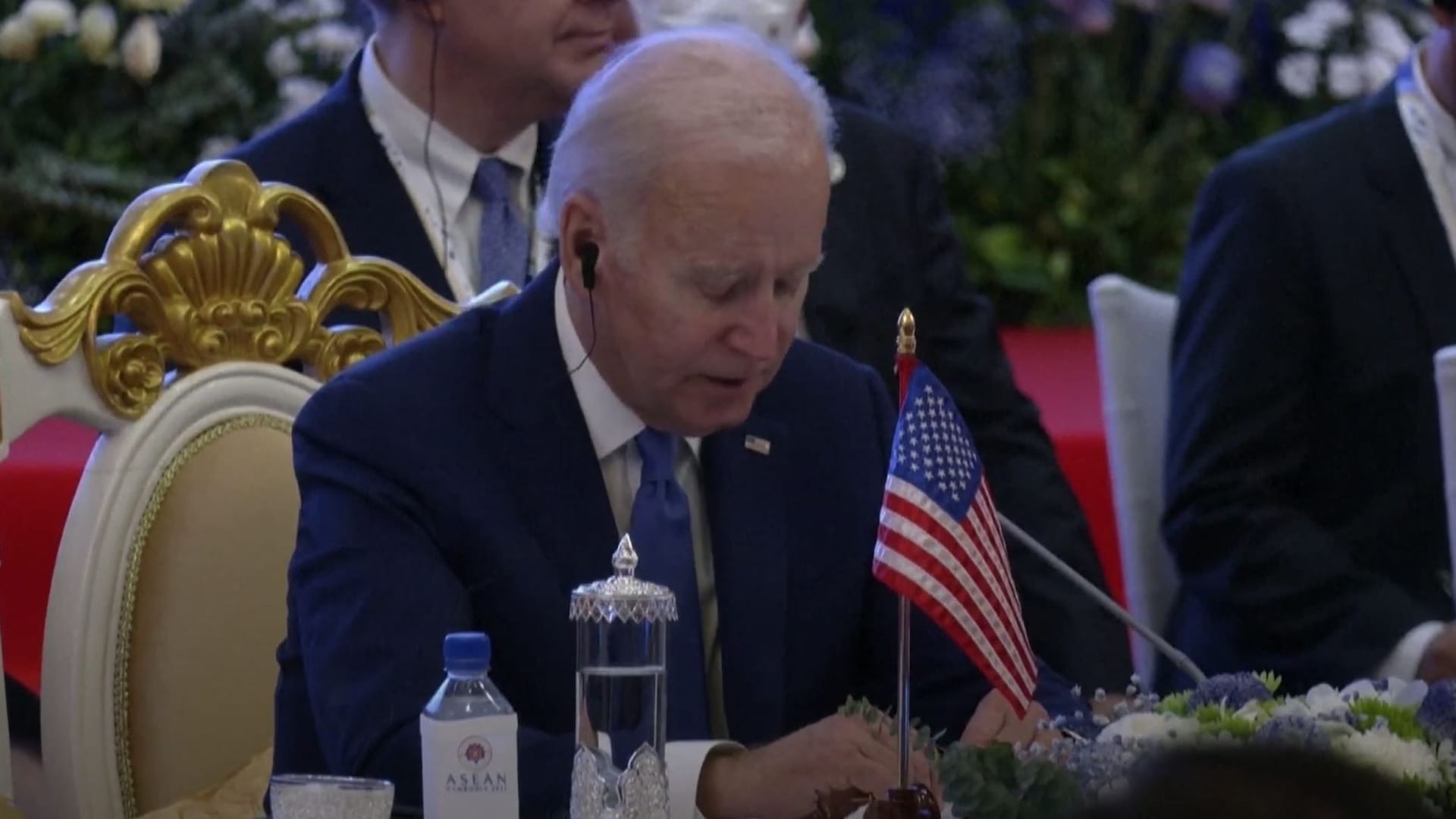 Joe Biden: Als er ein kurzes Statement vorlas, versprach er sich.